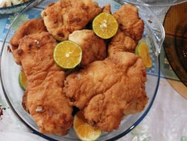 Filé de Cabrinha a milanesa