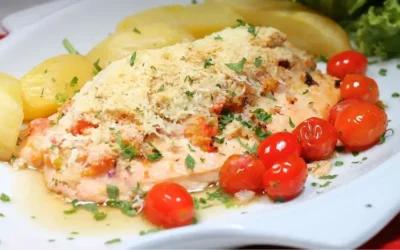 Filé de Cabrinha com Batata ao Forno